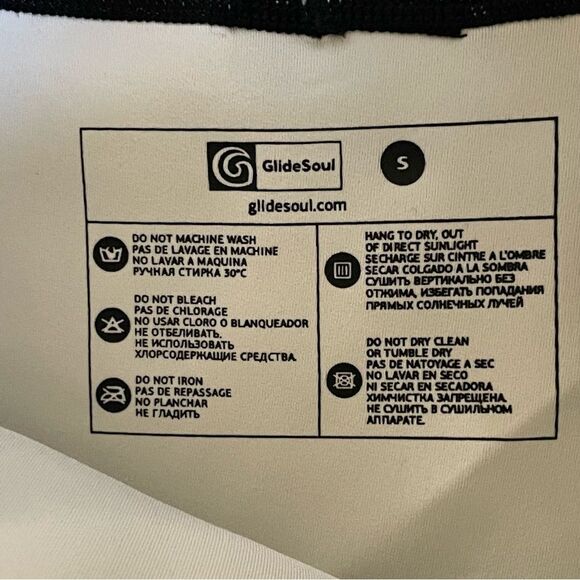 NWT GlideSoul Leopard Print Neoprene Bikini Set Black White Gray Size Small - Picture 6 of 10